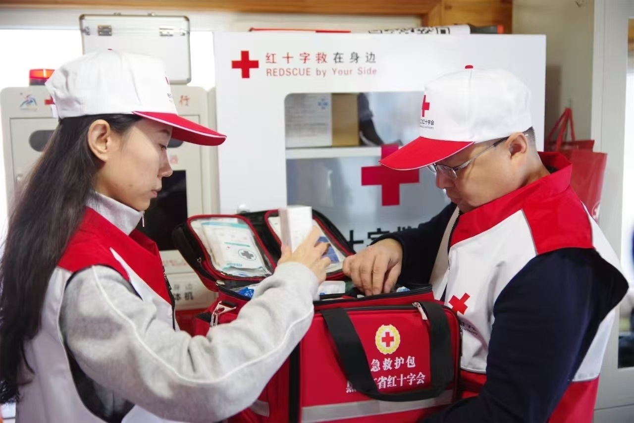 應(yīng)急救援志愿者培訓(xùn)現(xiàn)場。 中國紅十字會(huì)總會(huì)供圖