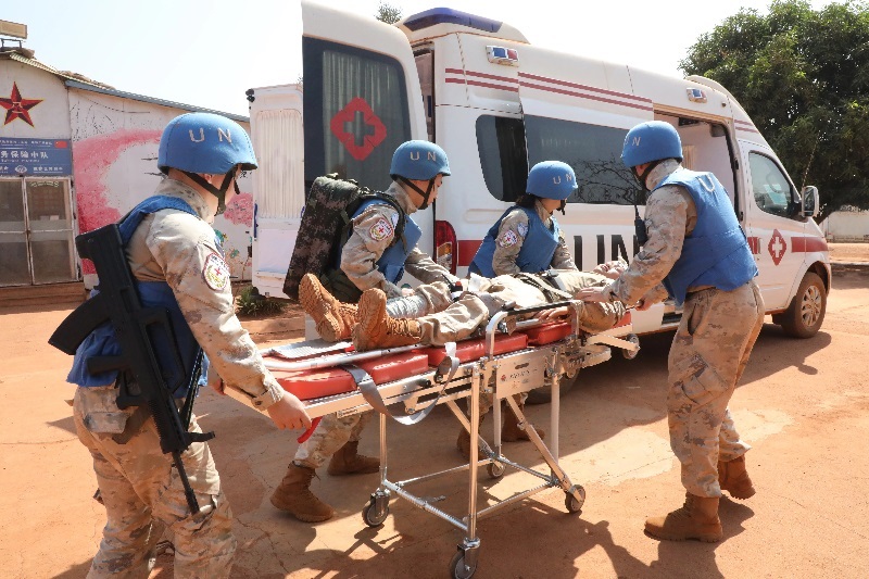 演練現(xiàn)場。張曉昆攝。