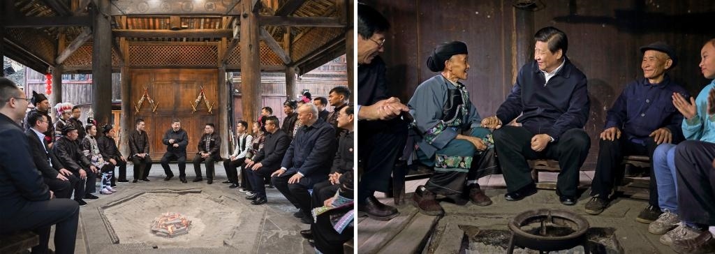 左圖由新華社記者謝環(huán)馳拍攝；右圖由新華社記者蘭紅光拍攝。