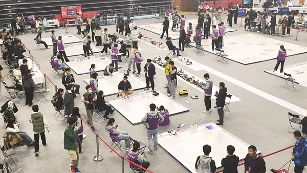 比賽現(xiàn)場。北京建筑大學(xué)供圖