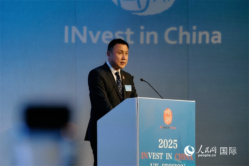 中國商務部外資司司長朱冰發(fā)表致辭。楊浩鵬攝