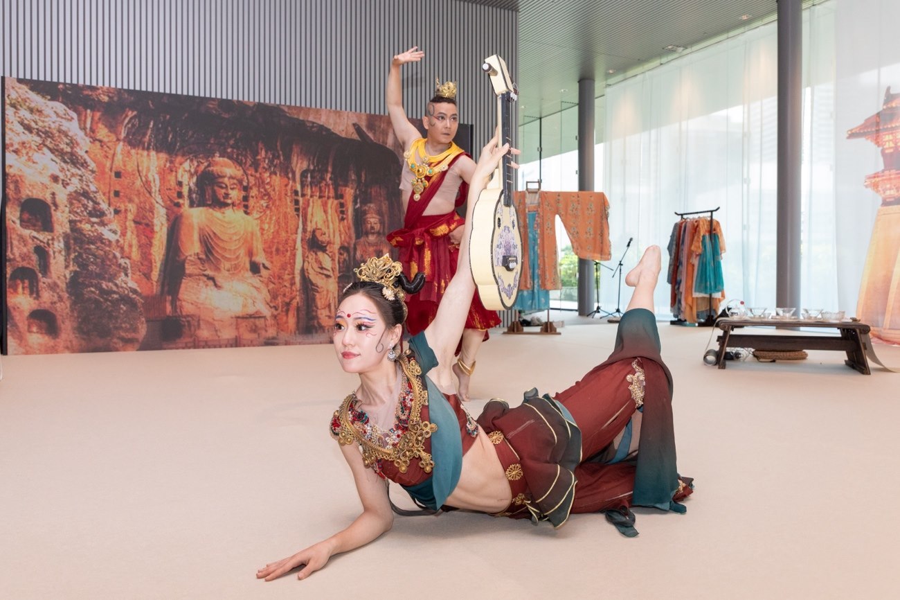 《龍門金剛》舞蹈。中國駐大阪旅游辦事處供圖