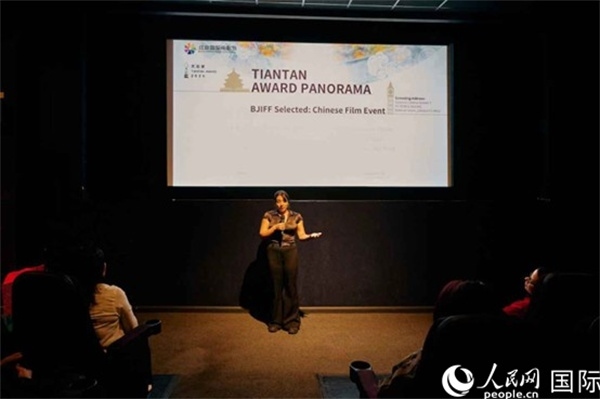 天壇映像全球巡展·倫敦站放映現(xiàn)場。楊浩鵬攝